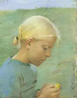 Kleines Mädchen mit Blume, 1885, Skagens Museum