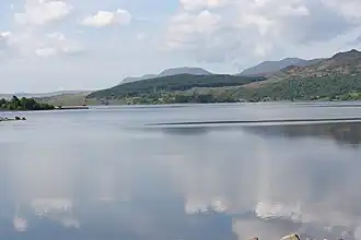 Llyn Trawsfynydd, Blick nach Süden