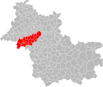 Lage der CC Beauce et Gâtine im Département Loir-et-Cher