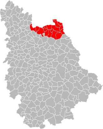 Lage der CC Les Portes du Poitou im Département Vienne