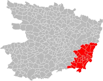 Lage der CA Saumur Loire Développement