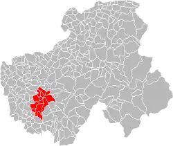 Lage der CA d’Annecy im Département Haute-Savoie