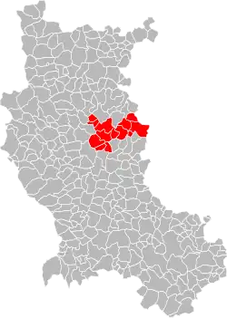 Lage der CC de Balbigny im Département Loire