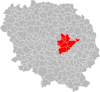 Lage der CC de Chénérailles im Département Creuse