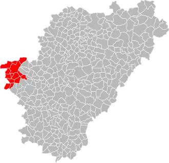 Lage der CC Grand Cognac im Département Charente