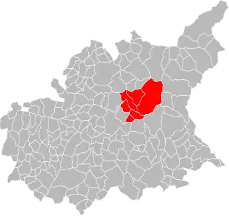 Lage der CC de Haute-Bléone im Département Alpes-de-Haute-Provence