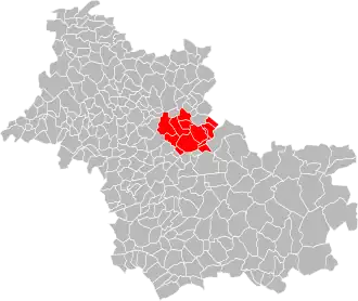 Lage der CC de la Beauce Ligérienne im Département Loir-et-Cher