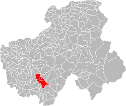 Lage der CC de la Tournette im Département Haute-Savoie