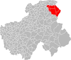 Lage der CC de la Vallée d’Abondance im Département Haute-Savoie