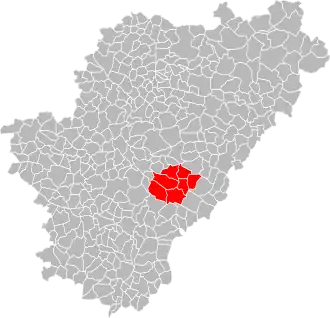 Lage der CC de la Vallée de l’Échelle im Département Charente