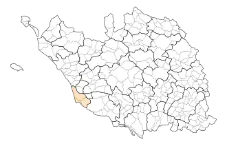 Lage der CC des Olonnes im Département Vendée