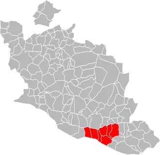Lage der CC des Portes du Luberon im Département Vaucluse
