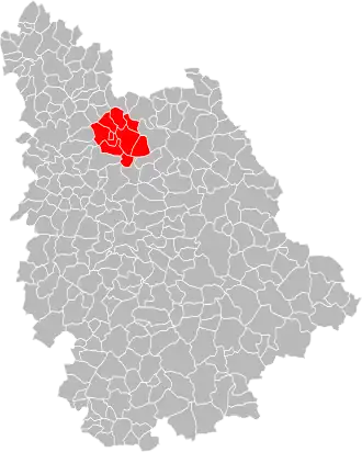 Lage der CC du Lencloîtrais im Département Vienne