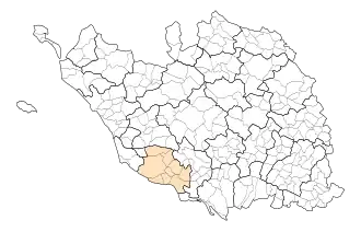 Lage der CC du Talmondais im Département Vendée