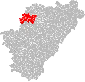 Lage der CC du Pays d’Aigre im Département Charente