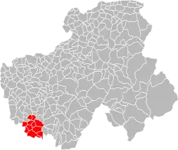 Lage der CC du Pays d’Alby im Département Haute-Savoie