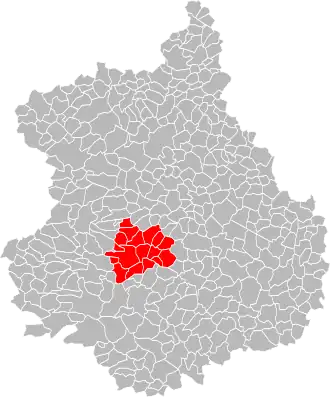 Lage der CC du Pays de Combray im Département Eure-et-Loir