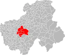 Lage der CC du Pays de Fillière im Département Haute-Savoie