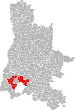 Lage der CC du Pays de Grignan im Département Drôme