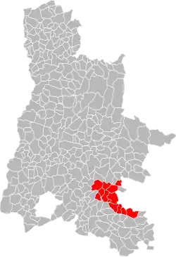 Lage der CC du Pays de Rémuzat im Département Drôme