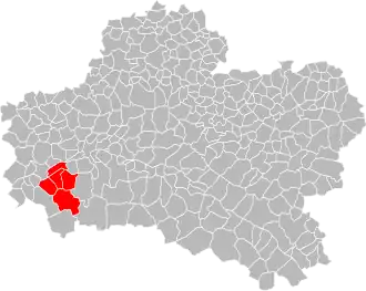 Lage der CC du Val d’Ardoux im Département Loiret
