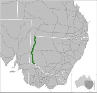 Übersichtskarte Silver City Highway