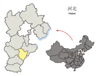 Lage Hengshuis in Hebei, China