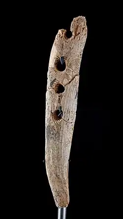 Lochstab aus Mammutelfenbein „zur Seilherstellung“, Fundort: Hohler Fels