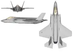 Dreiseitenansicht der F-35A