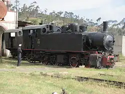 Ansaldo R.442.56 im Betriebswerk Asmara