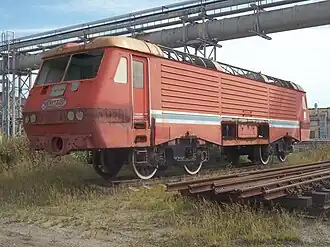 Torso der 169.001 auf dem Werksgelände von Škoda (2014)