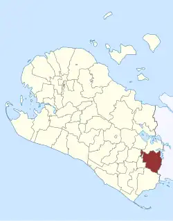 Lage des Fuglse Sogn in der Lolland Kommune