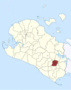 Lage des Holeby Sogn in der Lolland Kommune