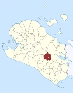 Lage des Skørringe Sogn in der Lolland Kommune