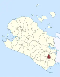 Lage des Torslunde Sogn in der Lolland Kommune