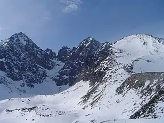 Der Huncovský štít ganz rechts