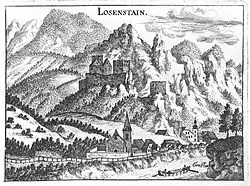 Burg Losenstein um 1674