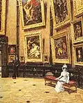 Im Louvre, Öl auf Leinwand, 1899