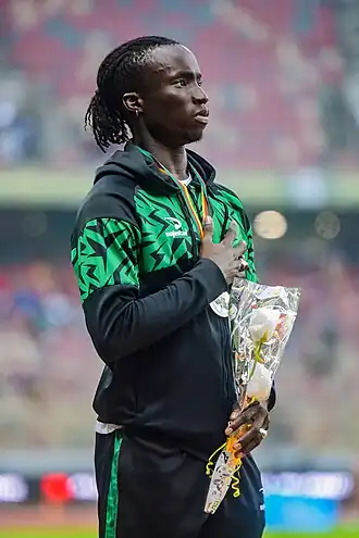 Louis François Mendy bei den Afrikameisterschaften 2024 in Douala