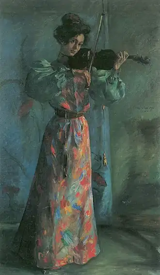 Lovis Corinth: Die Geigenspielerin (1900)