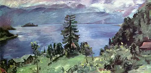 Walchensee-Panorama, Blick von der Kanzel, Lovis Corinth (1924)
