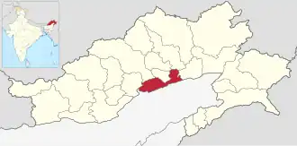 Lagekarte des Distrikts