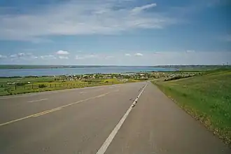 Blick auf den Ort Lower Brule (SD)