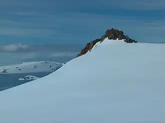 Blick von Westen auf den Losen-Nunatak