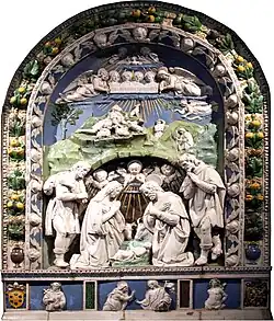 … mit Terrakotta von Della Robbia