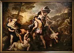 Luca Giordano: Raub der Sabinerinnen, ca. 1670–80, Palazzo Spinola, Genua