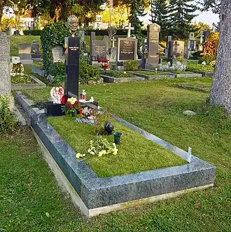 Ludwig Hirschs Grab auf dem Gersthofer Friedhof in Wien