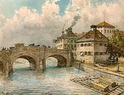 Die Innere Ludwigsbrücke, 1890