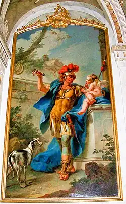 Stefano Torelli: Tugend der Verschwiegenheit, dargestellt als römischer Krieger