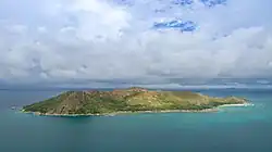 Luftbild der Insel Curieuse